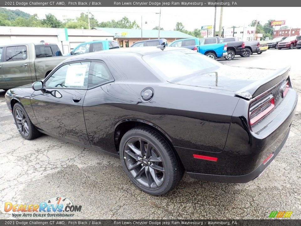 2021 Dodge Challenger GT AWD Pitch Black / Black Photo #3