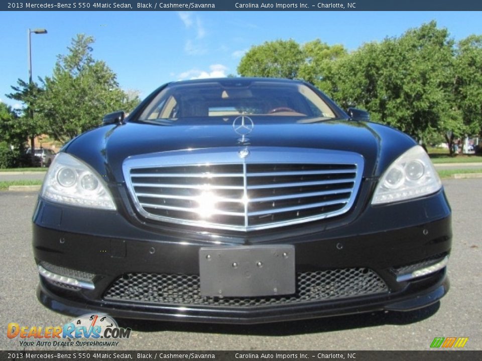 2013 Mercedes-Benz S 550 4Matic Sedan Black / Cashmere/Savanna Photo #4