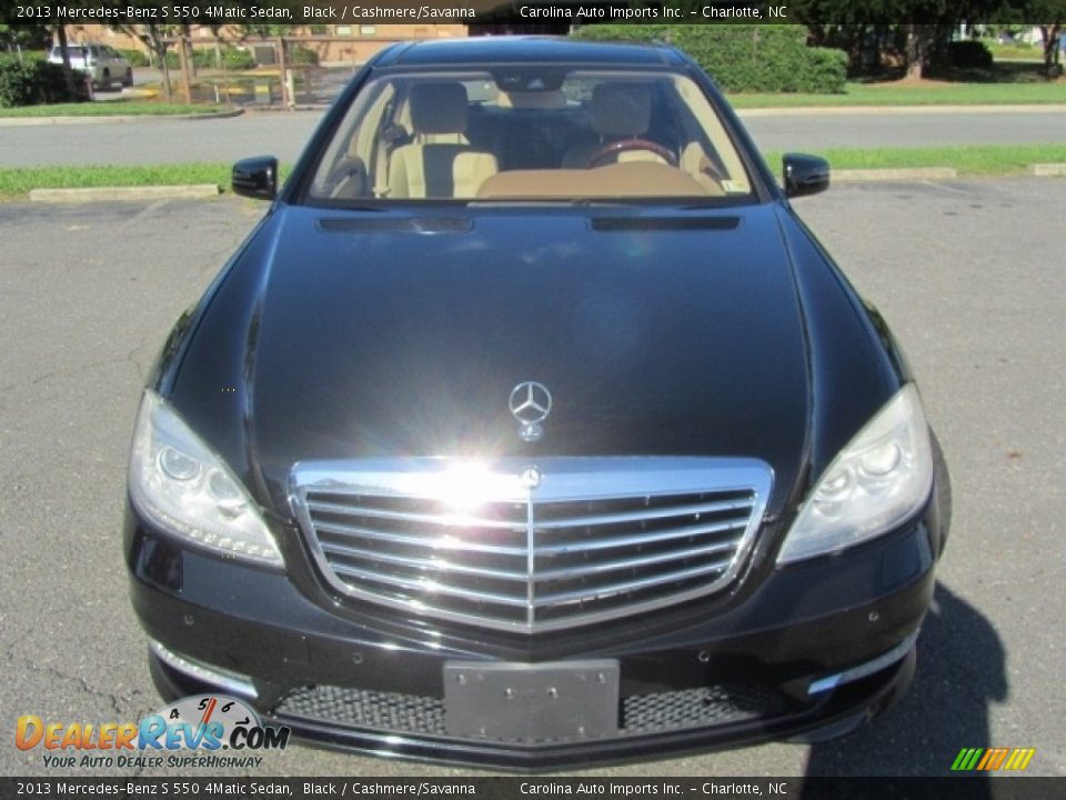 2013 Mercedes-Benz S 550 4Matic Sedan Black / Cashmere/Savanna Photo #5