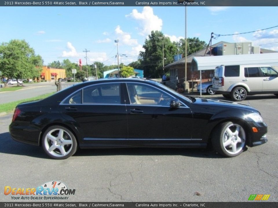 2013 Mercedes-Benz S 550 4Matic Sedan Black / Cashmere/Savanna Photo #11