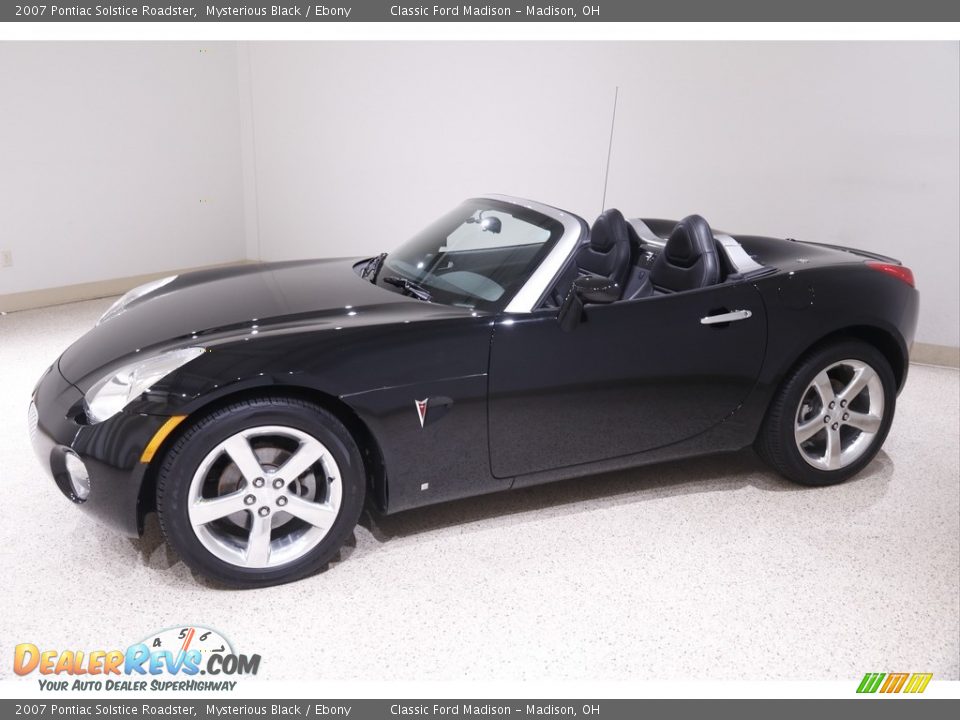 2007 Pontiac Solstice Roadster Mysterious Black / Ebony Photo #3