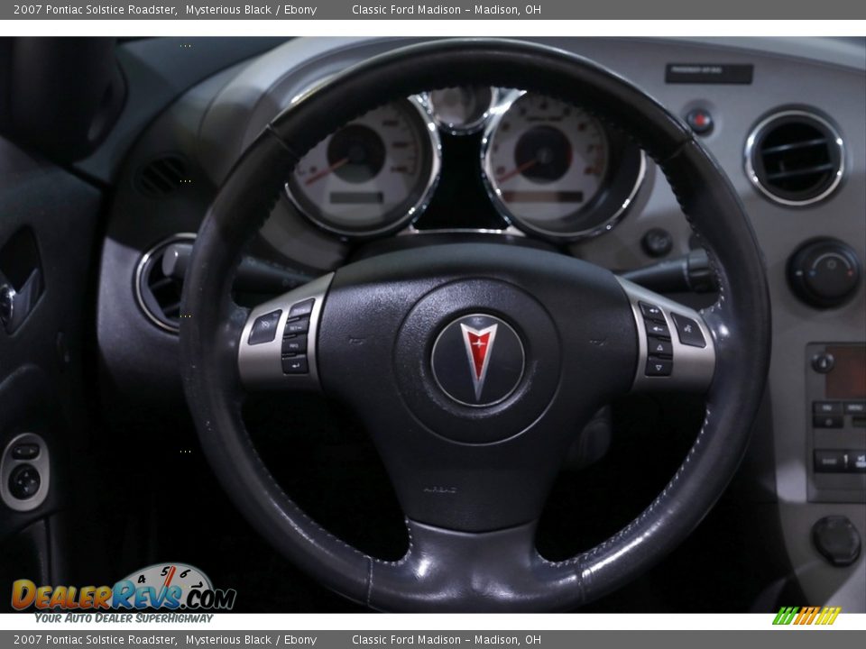 2007 Pontiac Solstice Roadster Mysterious Black / Ebony Photo #7