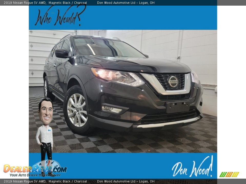 2019 Nissan Rogue SV AWD Magnetic Black / Charcoal Photo #1