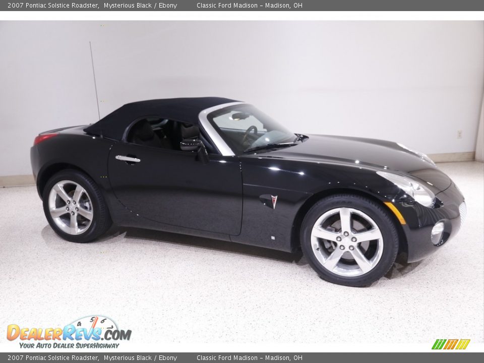 2007 Pontiac Solstice Roadster Mysterious Black / Ebony Photo #15