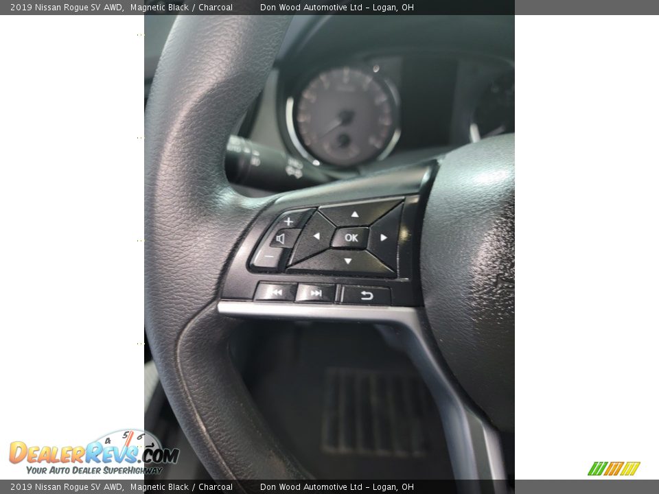 2019 Nissan Rogue SV AWD Magnetic Black / Charcoal Photo #16