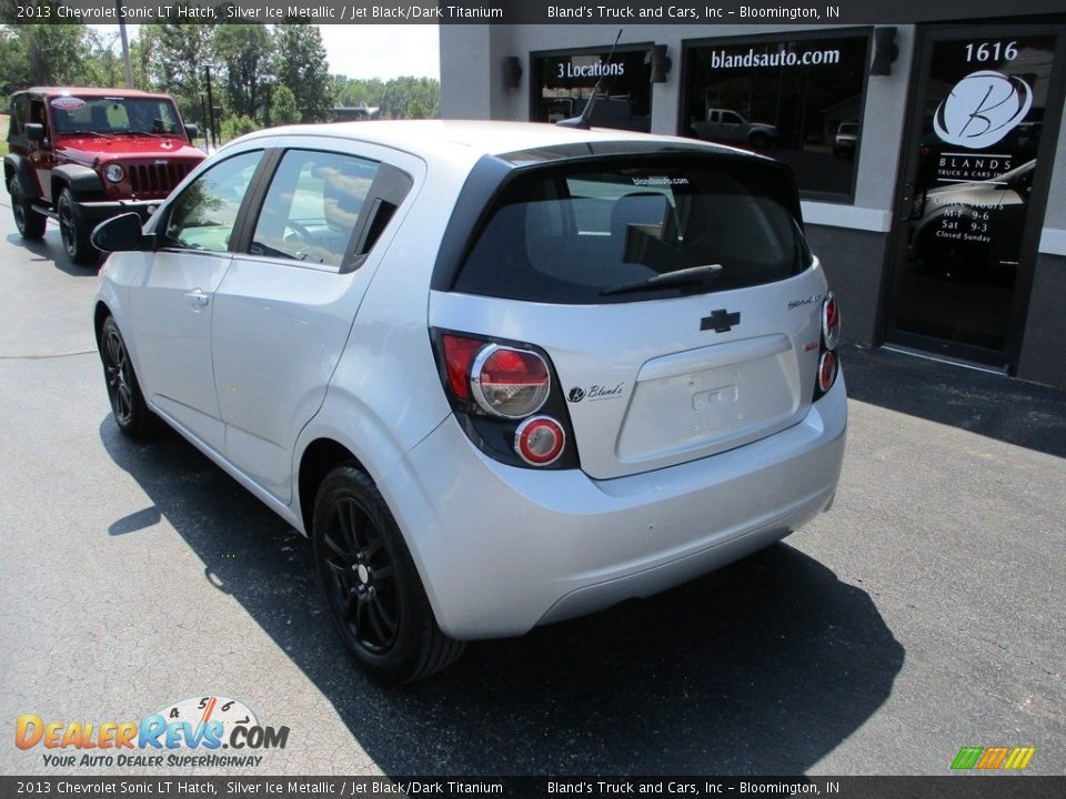 2013 Chevrolet Sonic LT Hatch Silver Ice Metallic / Jet Black/Dark Titanium Photo #3