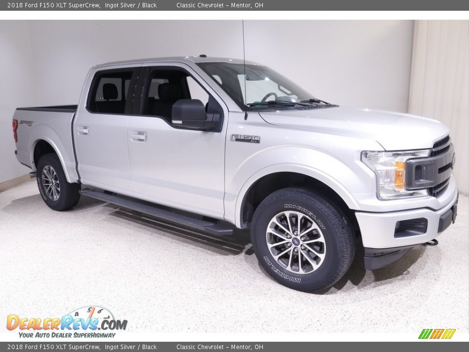 2018 Ford F150 XLT SuperCrew Ingot Silver / Black Photo #1