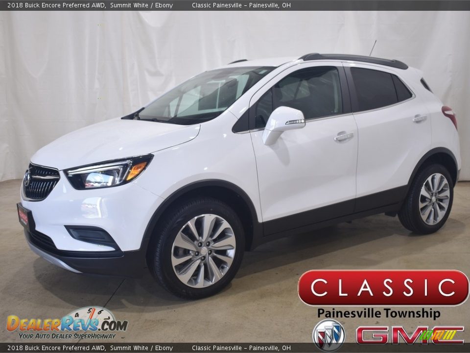 2018 Buick Encore Preferred AWD Summit White / Ebony Photo #1