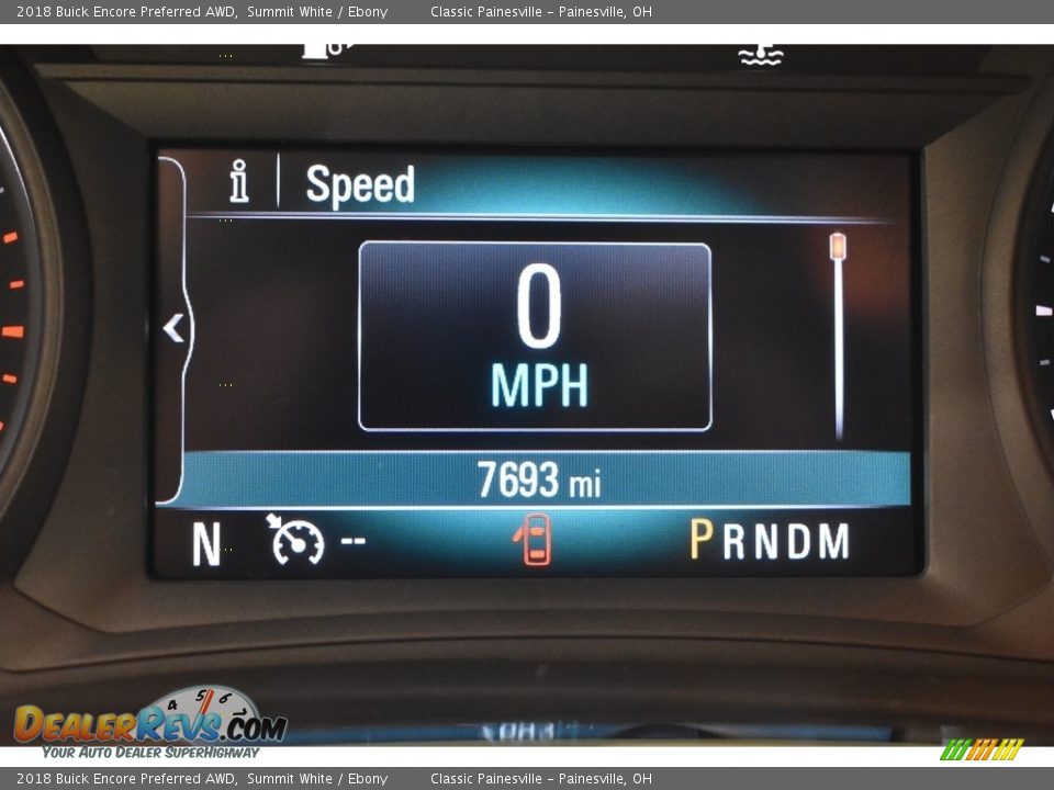 2018 Buick Encore Preferred AWD Summit White / Ebony Photo #15