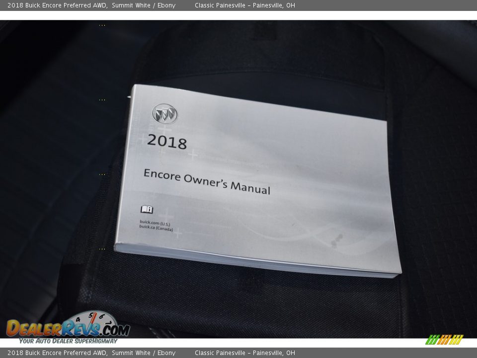 2018 Buick Encore Preferred AWD Summit White / Ebony Photo #16