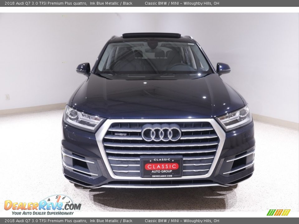 2018 Audi Q7 3.0 TFSI Premium Plus quattro Ink Blue Metallic / Black Photo #2