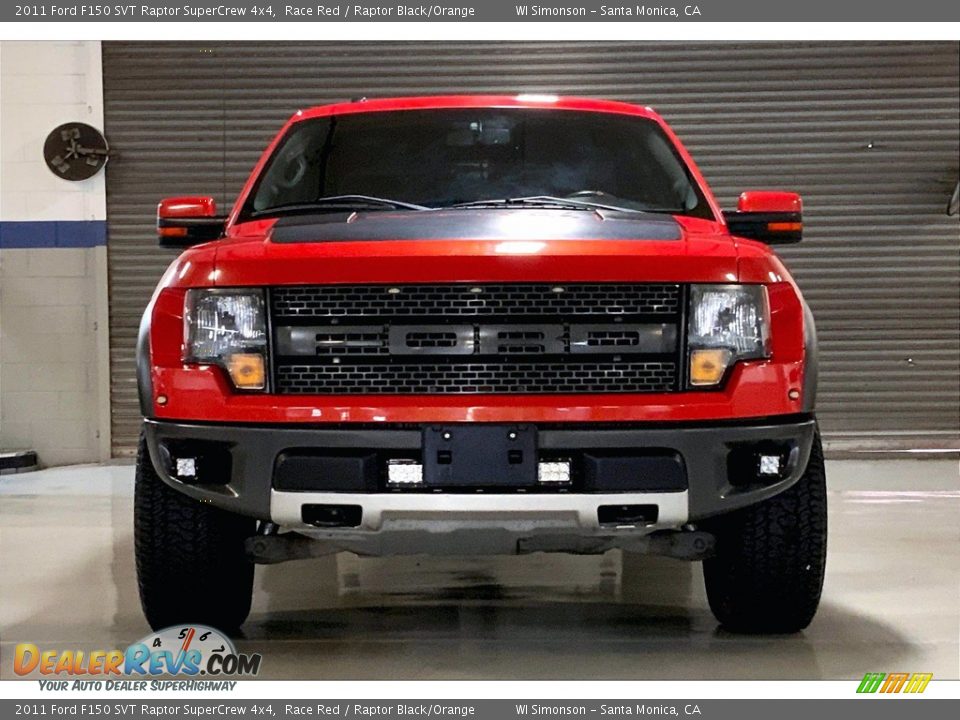 2011 Ford F150 SVT Raptor SuperCrew 4x4 Race Red / Raptor Black/Orange Photo #2