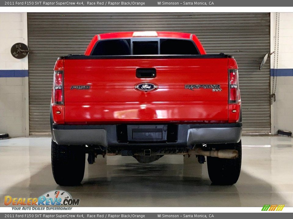 2011 Ford F150 SVT Raptor SuperCrew 4x4 Race Red / Raptor Black/Orange Photo #3