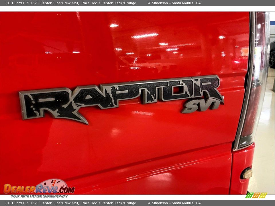 2011 Ford F150 SVT Raptor SuperCrew 4x4 Race Red / Raptor Black/Orange Photo #7