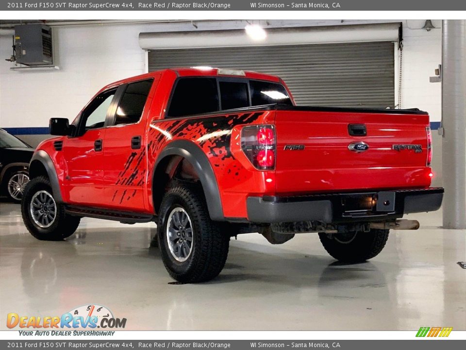 2011 Ford F150 SVT Raptor SuperCrew 4x4 Race Red / Raptor Black/Orange Photo #10