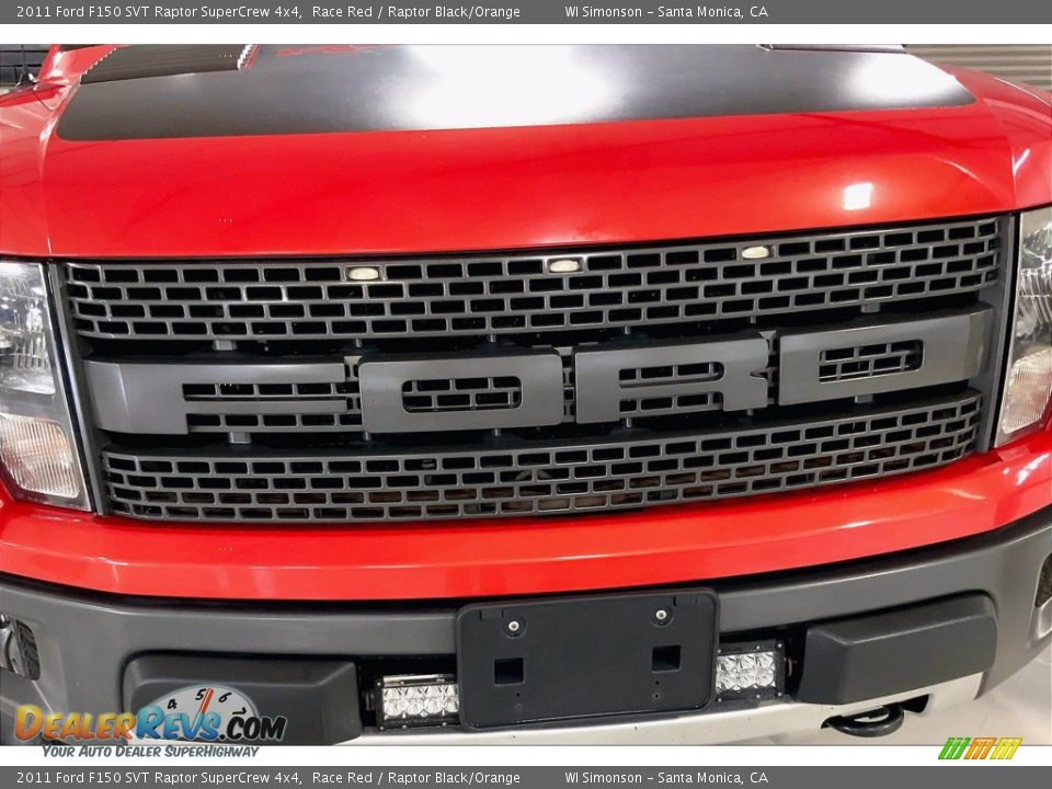 2011 Ford F150 SVT Raptor SuperCrew 4x4 Race Red / Raptor Black/Orange Photo #30