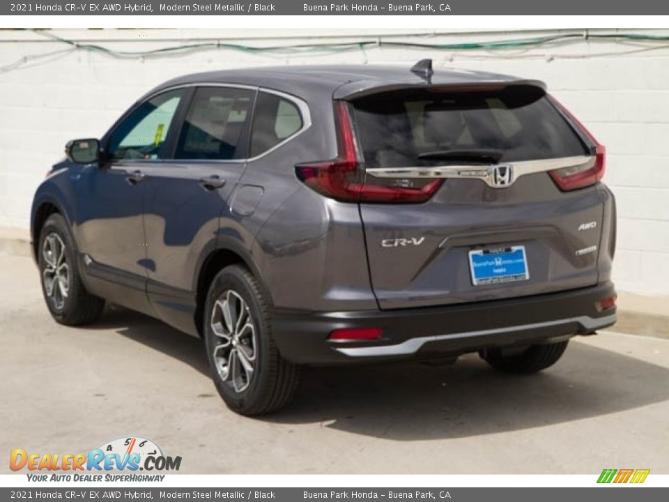 2021 Honda CR-V EX AWD Hybrid Modern Steel Metallic / Black Photo #2