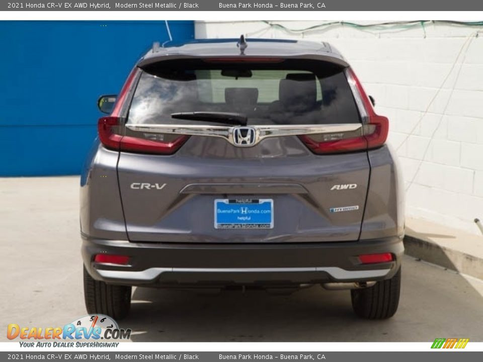 2021 Honda CR-V EX AWD Hybrid Modern Steel Metallic / Black Photo #5