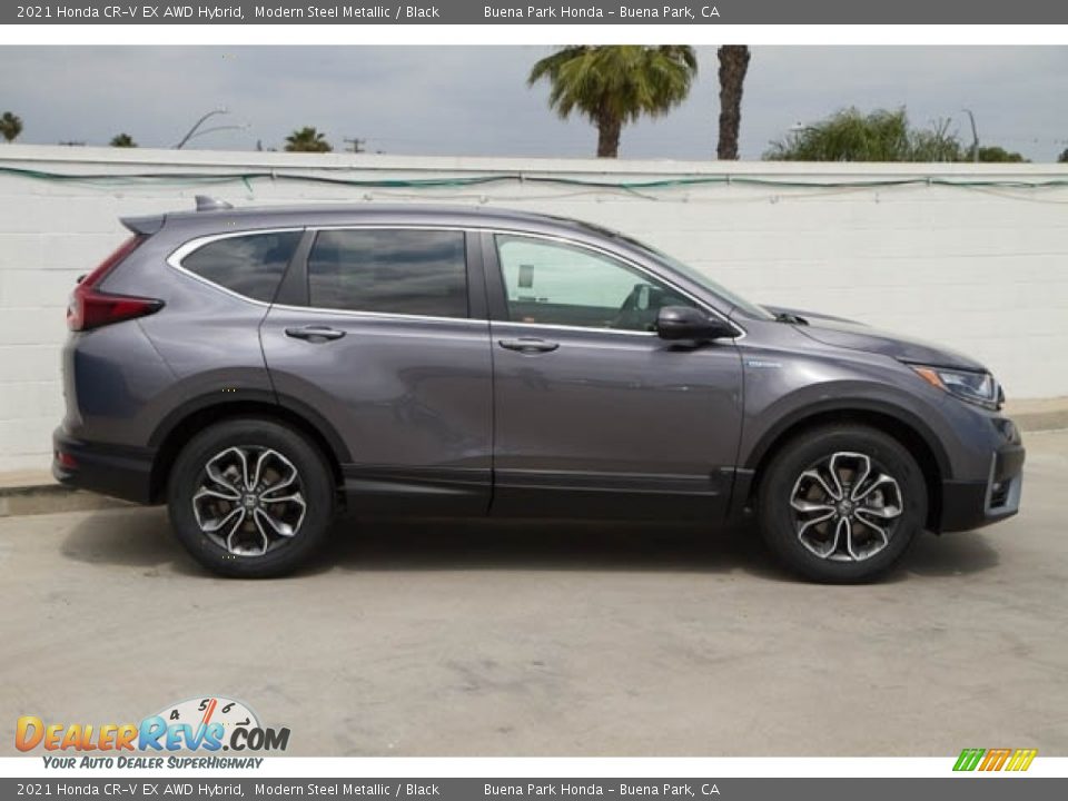 2021 Honda CR-V EX AWD Hybrid Modern Steel Metallic / Black Photo #6