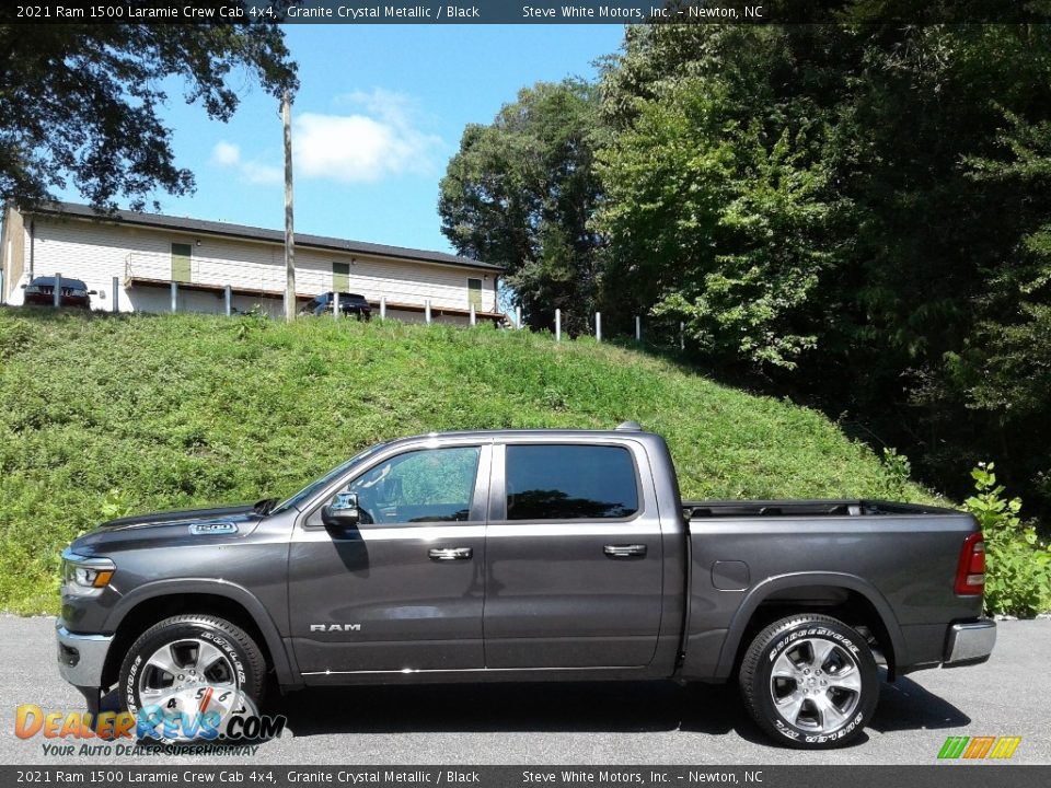 2021 Ram 1500 Laramie Crew Cab 4x4 Granite Crystal Metallic / Black Photo #1