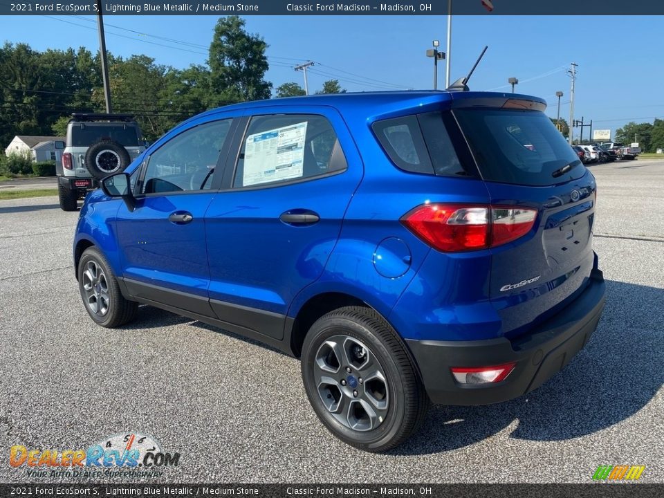 2021 Ford EcoSport S Lightning Blue Metallic / Medium Stone Photo #2