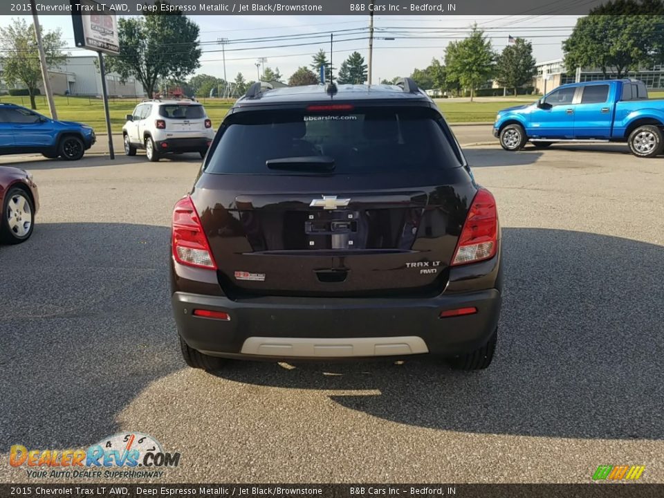 2015 Chevrolet Trax LT AWD Deep Espresso Metallic / Jet Black/Brownstone Photo #4