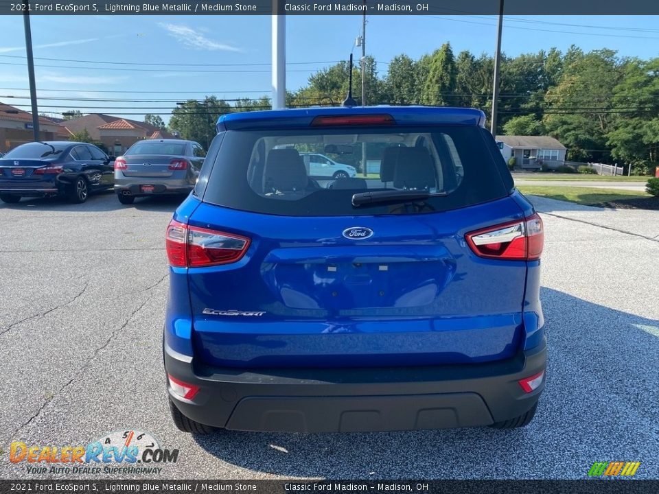 2021 Ford EcoSport S Lightning Blue Metallic / Medium Stone Photo #4