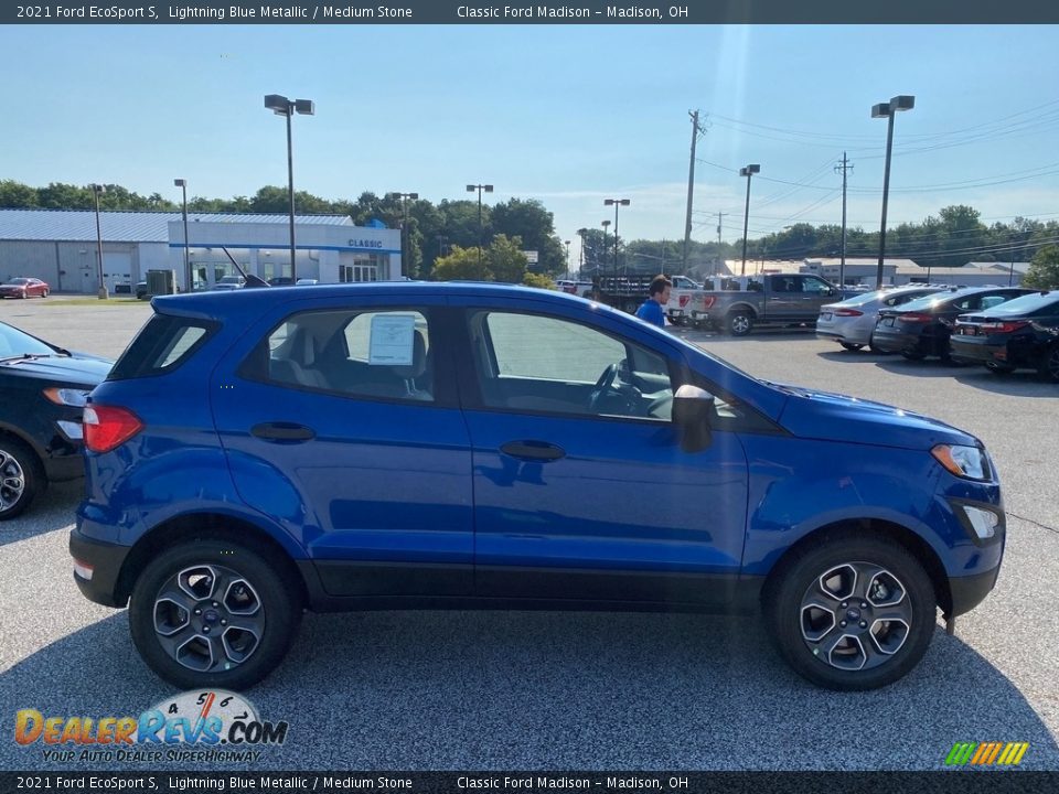 2021 Ford EcoSport S Lightning Blue Metallic / Medium Stone Photo #5