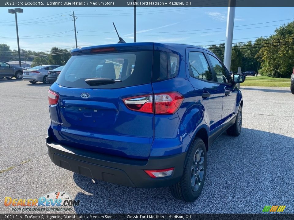 2021 Ford EcoSport S Lightning Blue Metallic / Medium Stone Photo #6