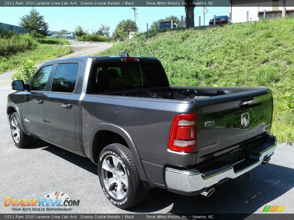 2021 Ram 1500 Laramie Crew Cab 4x4 Granite Crystal Metallic / Black Photo #9