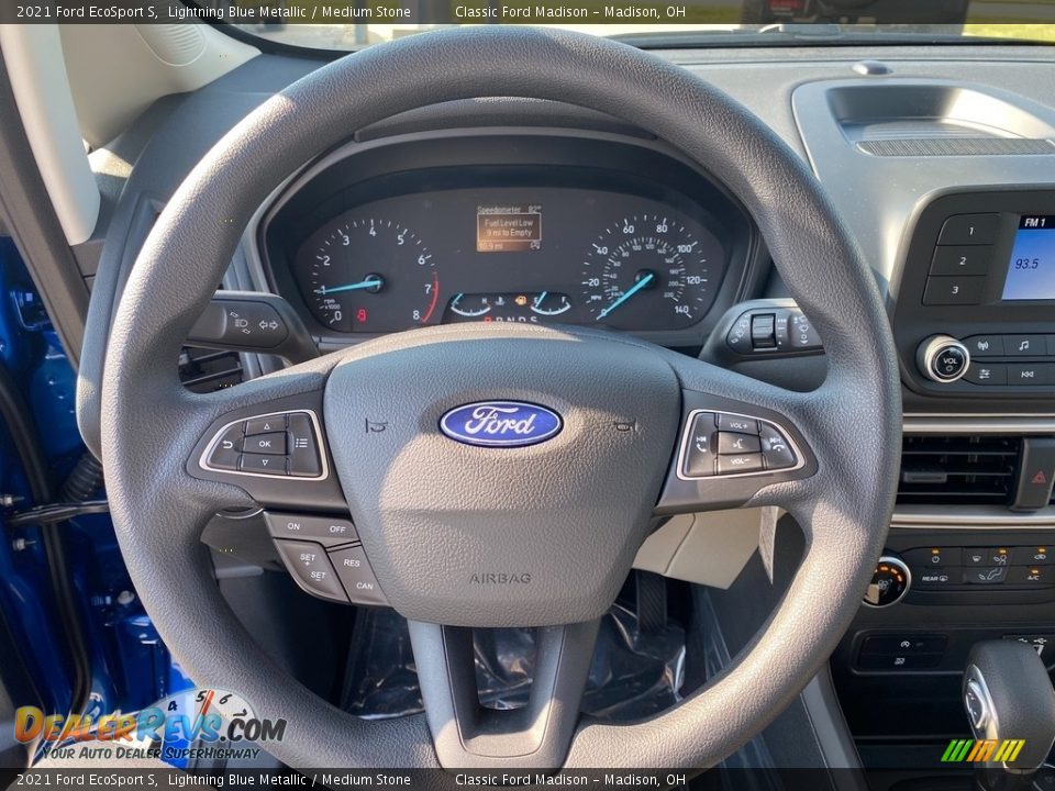 2021 Ford EcoSport S Lightning Blue Metallic / Medium Stone Photo #10