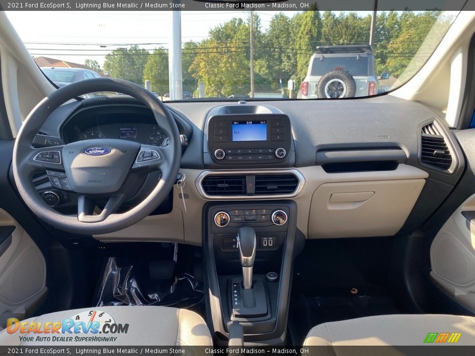 2021 Ford EcoSport S Lightning Blue Metallic / Medium Stone Photo #13
