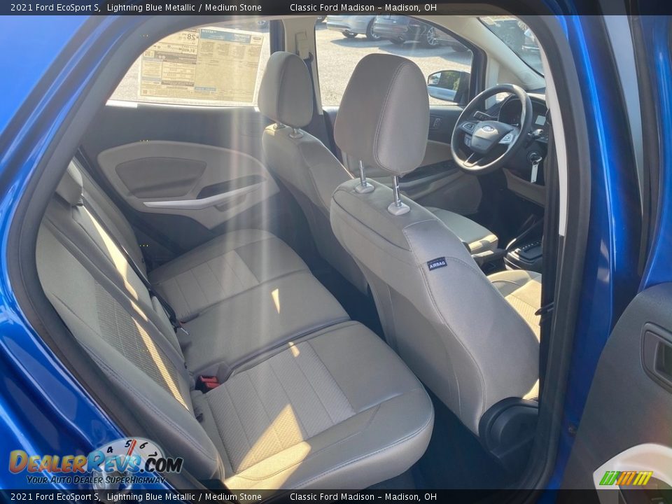 2021 Ford EcoSport S Lightning Blue Metallic / Medium Stone Photo #14