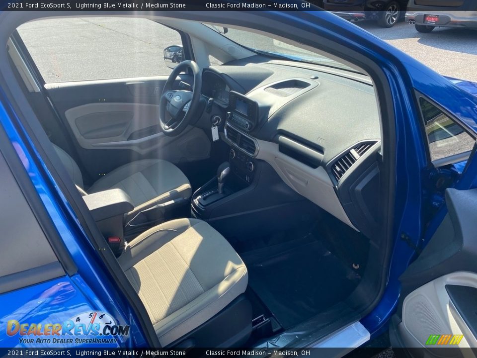 2021 Ford EcoSport S Lightning Blue Metallic / Medium Stone Photo #15