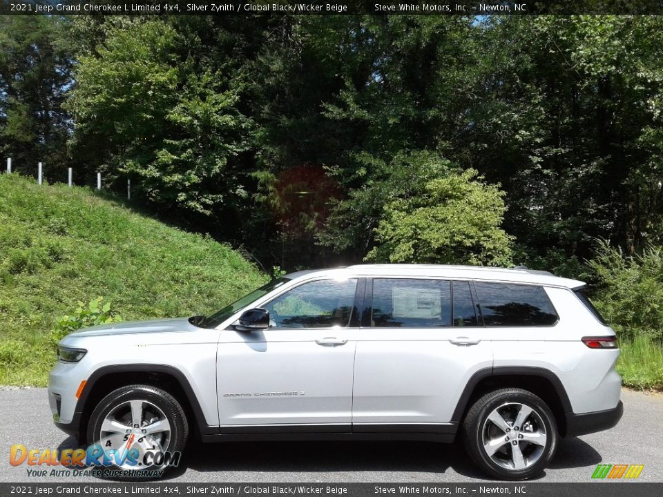 2021 Jeep Grand Cherokee L Limited 4x4 Silver Zynith / Global Black/Wicker Beige Photo #1