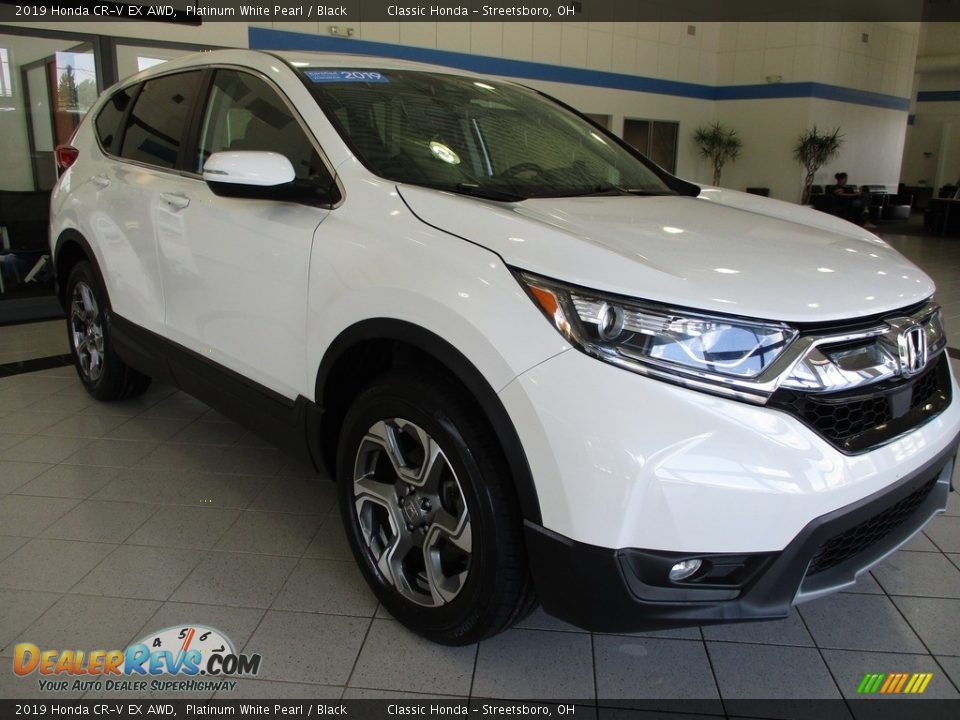 2019 Honda CR-V EX AWD Platinum White Pearl / Black Photo #3