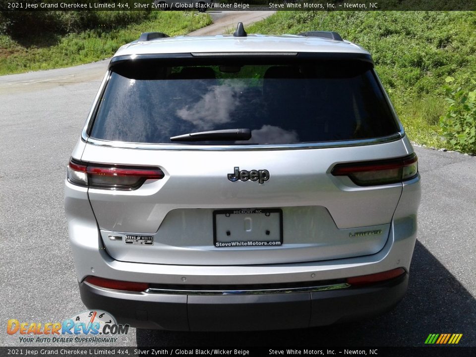 2021 Jeep Grand Cherokee L Limited 4x4 Silver Zynith / Global Black/Wicker Beige Photo #7