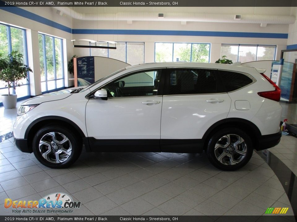2019 Honda CR-V EX AWD Platinum White Pearl / Black Photo #8