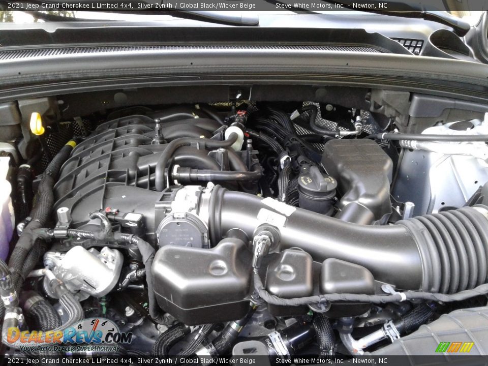 2021 Jeep Grand Cherokee L Limited 4x4 Silver Zynith / Global Black/Wicker Beige Photo #9