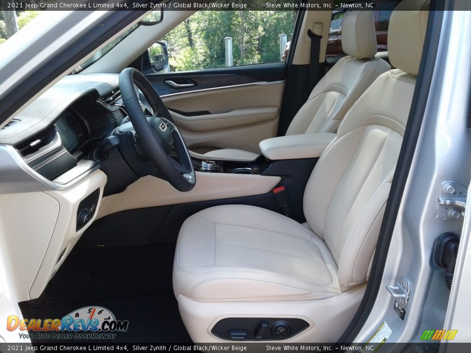 2021 Jeep Grand Cherokee L Limited 4x4 Silver Zynith / Global Black/Wicker Beige Photo #10