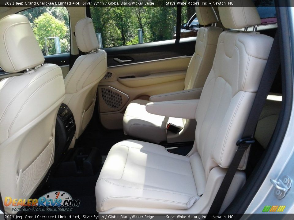 2021 Jeep Grand Cherokee L Limited 4x4 Silver Zynith / Global Black/Wicker Beige Photo #13