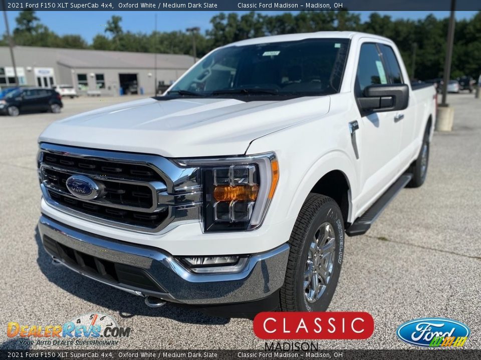 2021 Ford F150 XLT SuperCab 4x4 Oxford White / Medium Dark Slate Photo #1