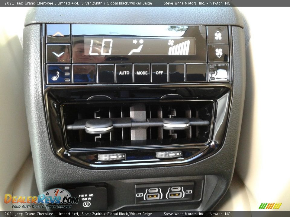 2021 Jeep Grand Cherokee L Limited 4x4 Silver Zynith / Global Black/Wicker Beige Photo #14