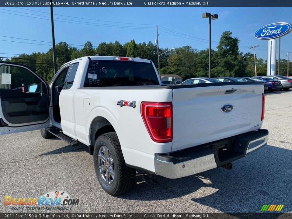 2021 Ford F150 XLT SuperCab 4x4 Oxford White / Medium Dark Slate Photo #2