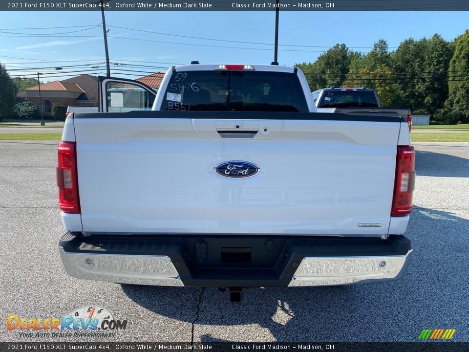 2021 Ford F150 XLT SuperCab 4x4 Oxford White / Medium Dark Slate Photo #3