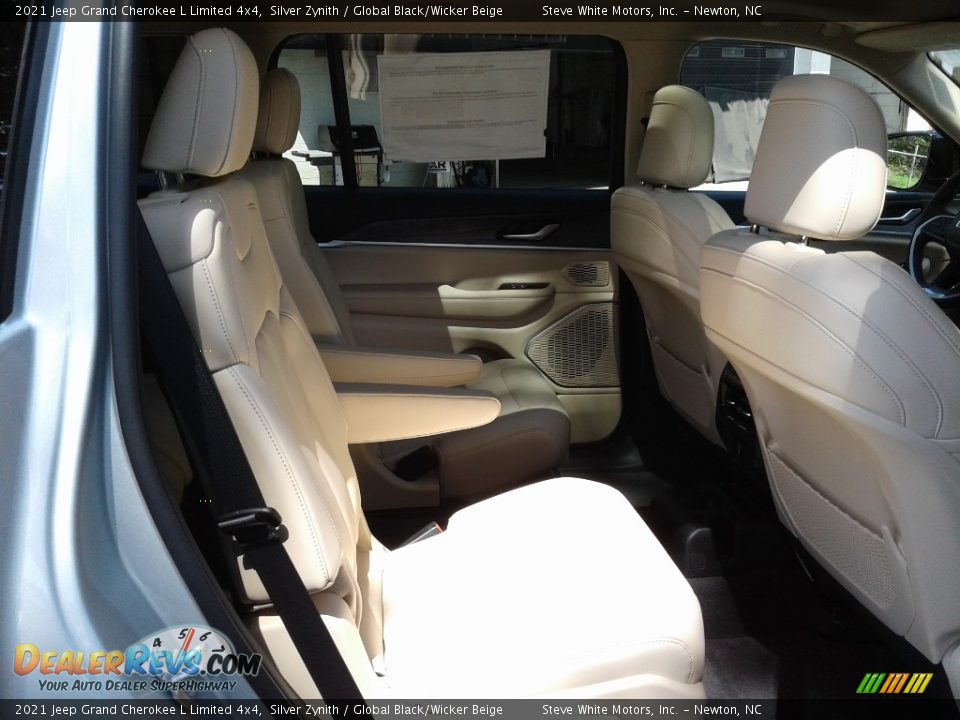 2021 Jeep Grand Cherokee L Limited 4x4 Silver Zynith / Global Black/Wicker Beige Photo #17