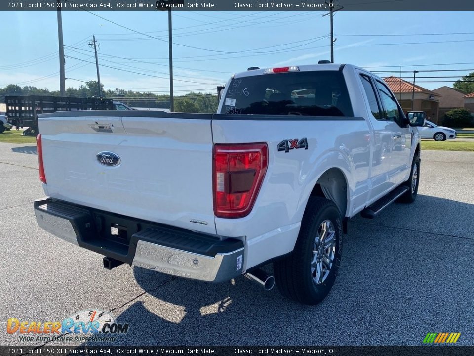 2021 Ford F150 XLT SuperCab 4x4 Oxford White / Medium Dark Slate Photo #5