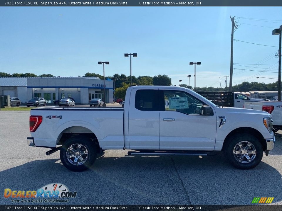 2021 Ford F150 XLT SuperCab 4x4 Oxford White / Medium Dark Slate Photo #6