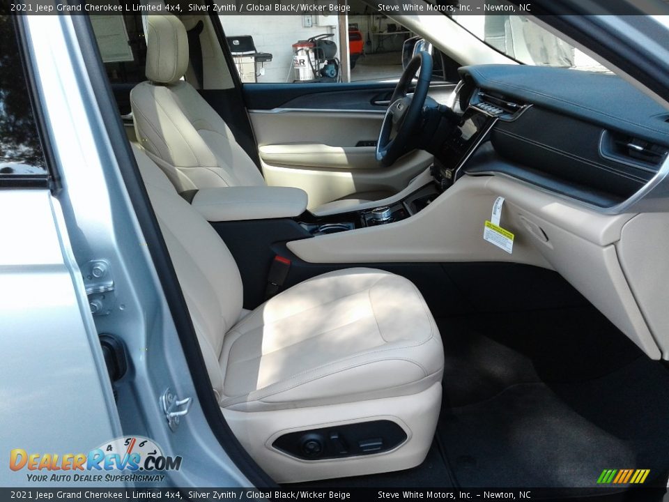 2021 Jeep Grand Cherokee L Limited 4x4 Silver Zynith / Global Black/Wicker Beige Photo #19