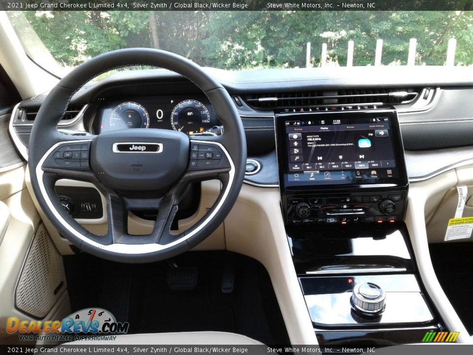 2021 Jeep Grand Cherokee L Limited 4x4 Silver Zynith / Global Black/Wicker Beige Photo #20